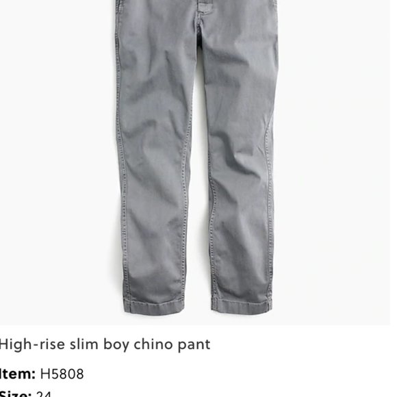 J. Crew slim broken-in boyfriend chino gray 24 - Picture 1 of 8